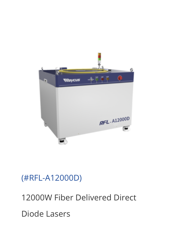Raycus RFL-A12000D Fiber Delivered Direct Diode Lasers