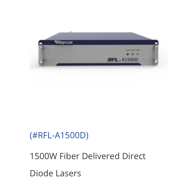 Raycus RFL-A1500D Fiber Delivered Direct Diode Lasers