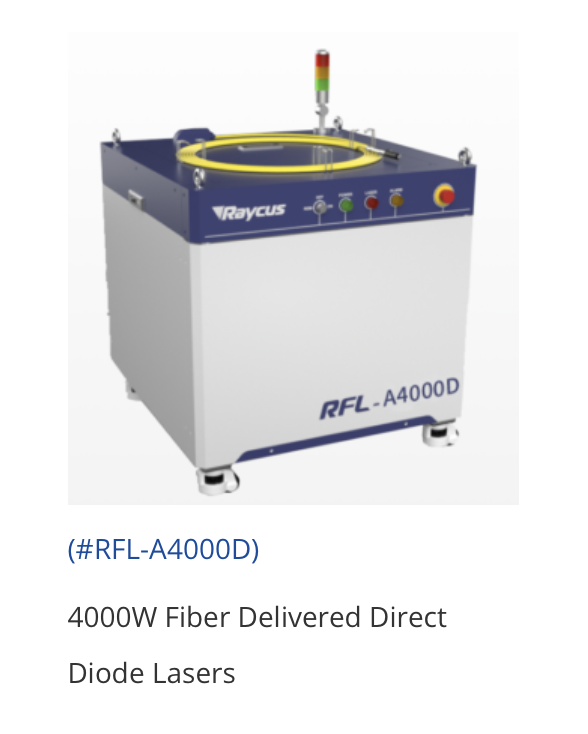 Raycus RFL-A4000D Fiber Delivered Direct Diode Lasers